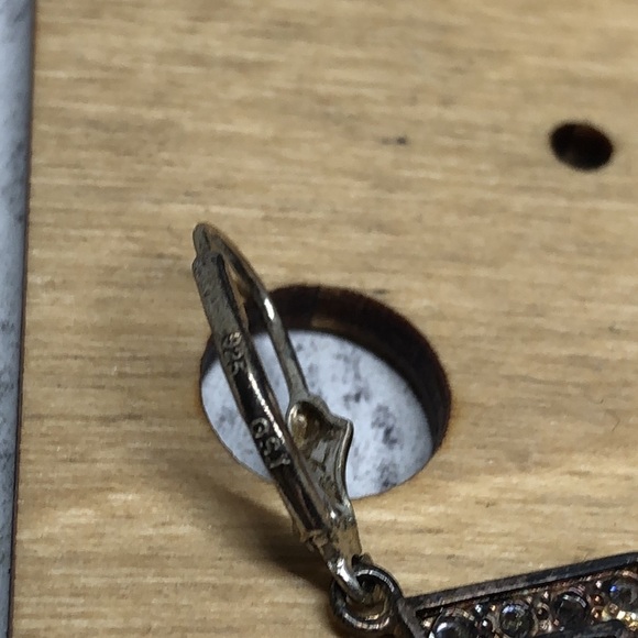 Vintage sterling silver 925 signed elegant statement earrings - Picture 4 of 6